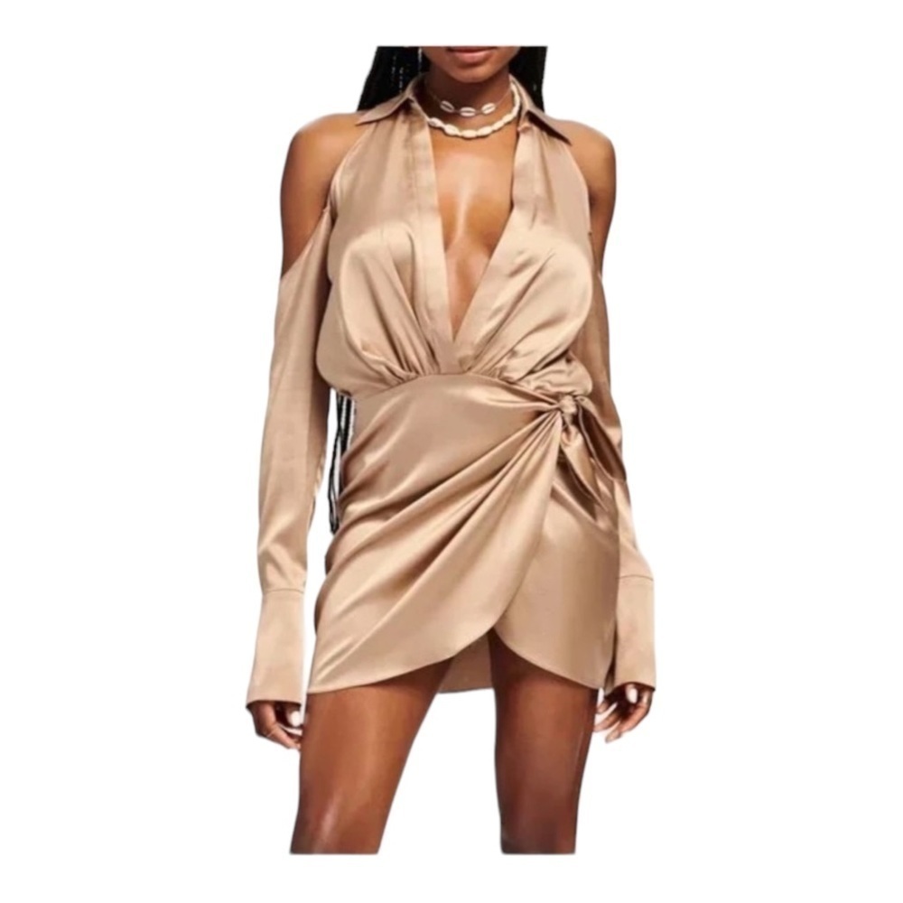 SER.O.YA Shea Silk Dress - Natural NWT